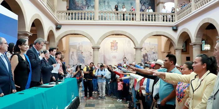 Rinden protesta 190 delegados y subdelegados rurales