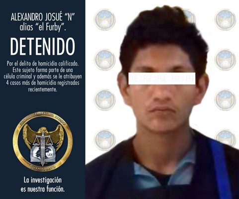 Detienen a El Furby por homicidio, le atribuyen otros 4