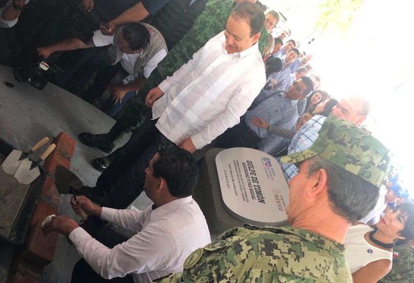 Colocan primera piedra del Centro de Formación Policial en Santa Rosa de Lima