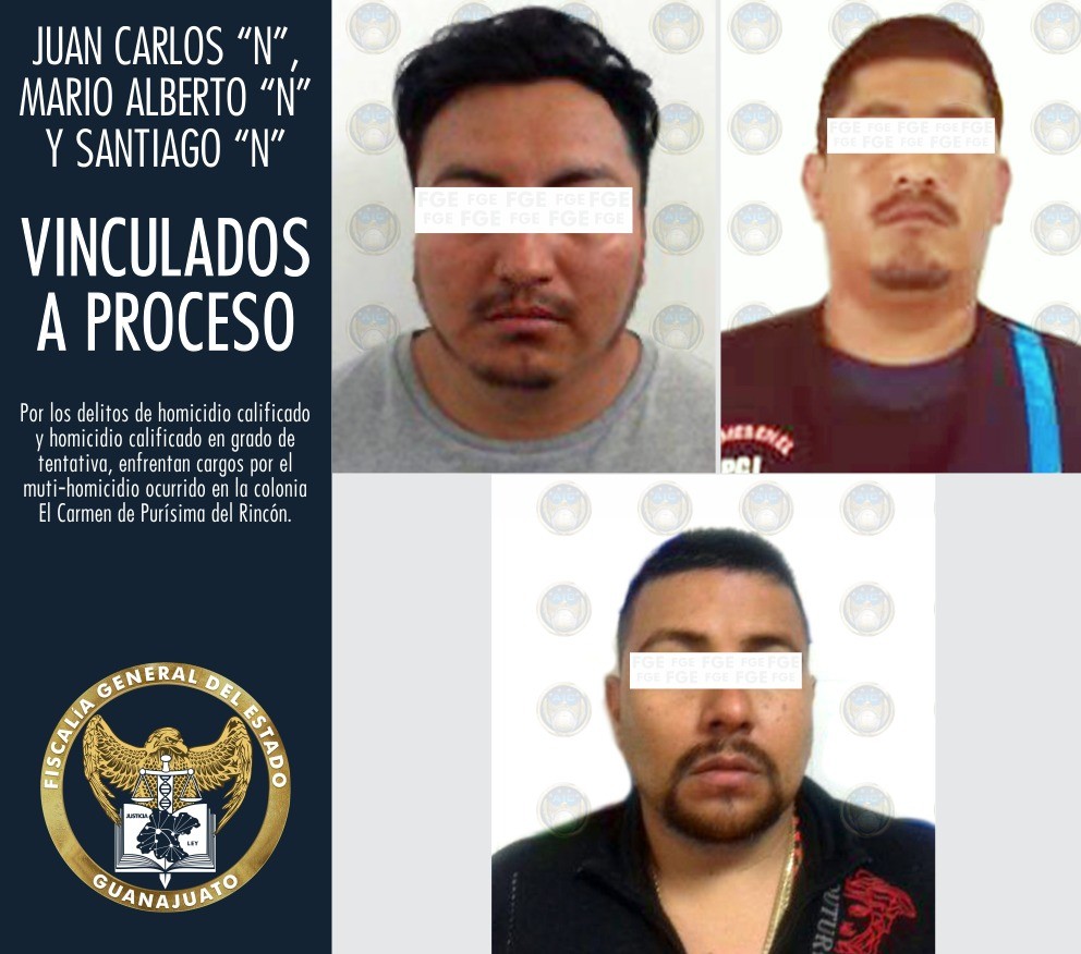 Vinculan a proceso penal a tres por masacre en Palenque de Purísima