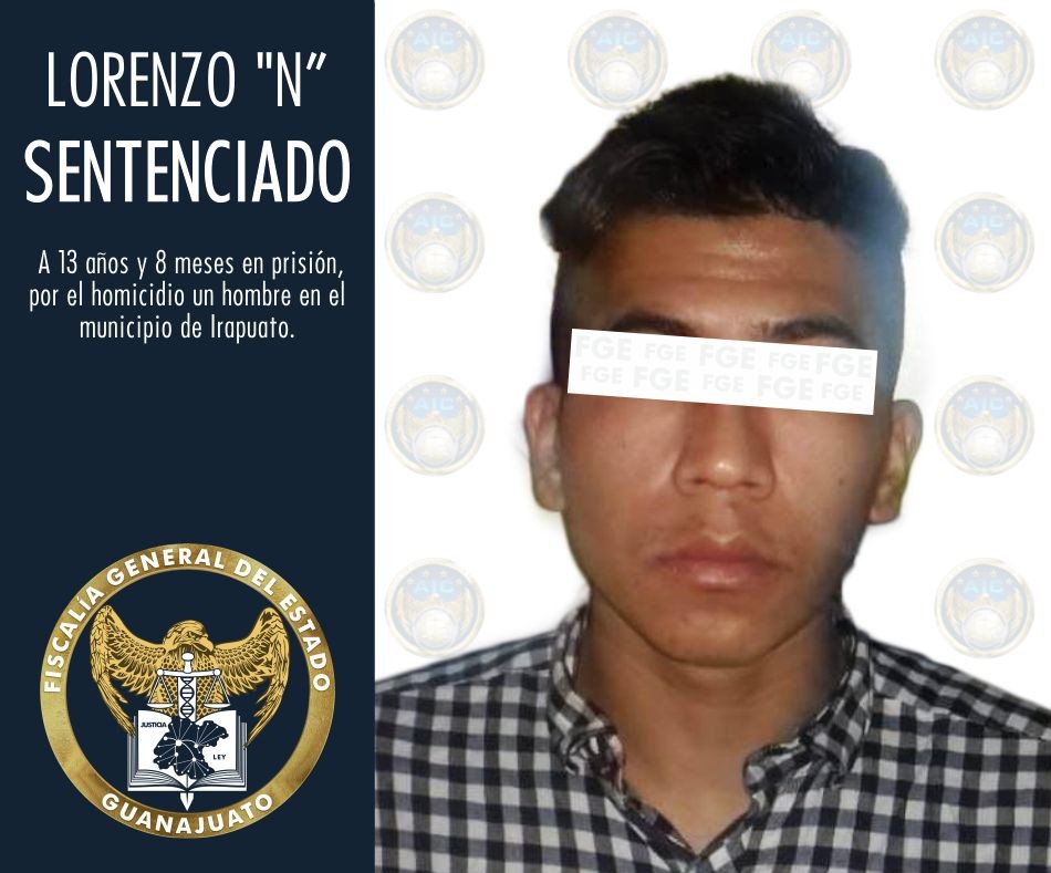 Condenan a 13 años de cárcel a homicida en Irapuato