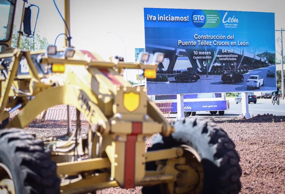 Arranca construcción del puente vehicular Téllez Cruces