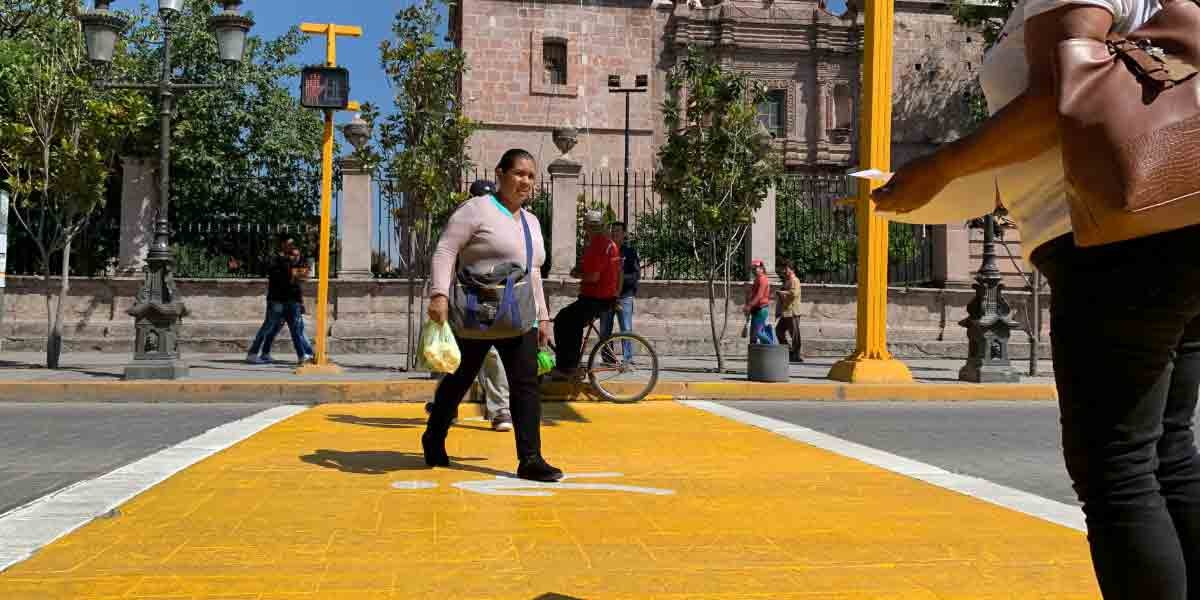 Fomentan cultura vial en peatones