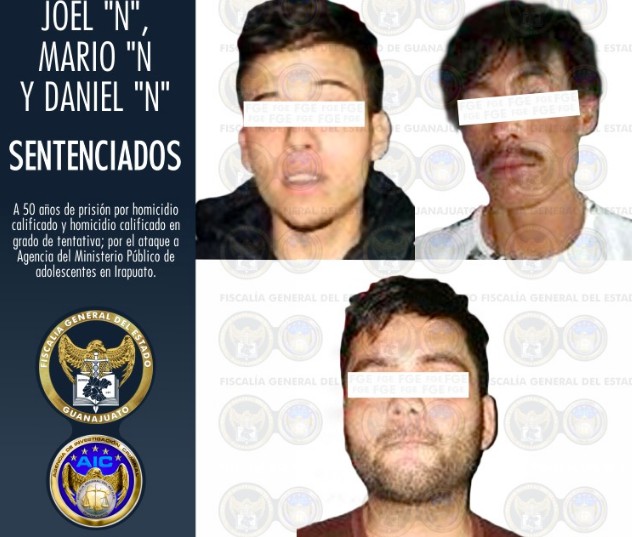 Dan 50 años de cárcel a tres por atacar Agencia del MP de Adolescentes en Irapuato
