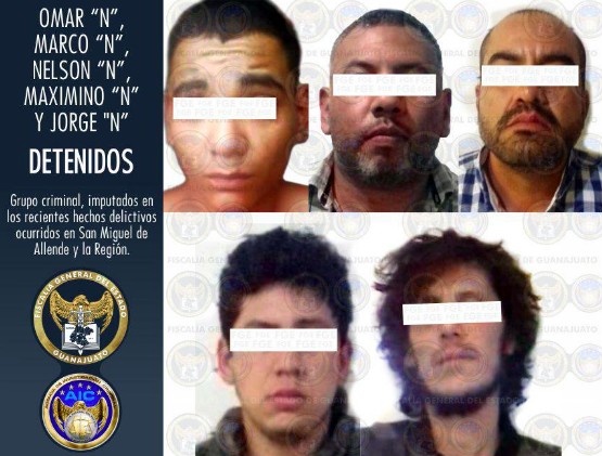 Caen 10 criminales que operaban en San Miguel del Allende