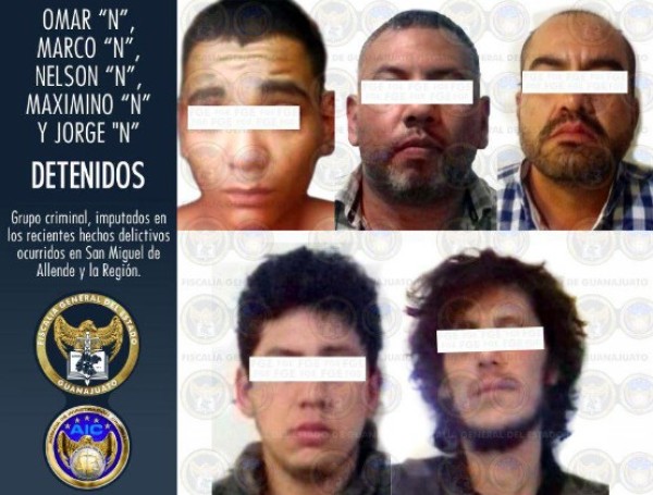 Caen 10 criminales que operaban en San Miguel del Allende