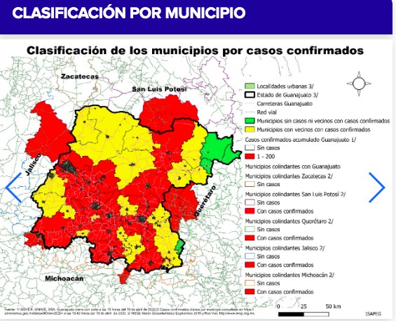 Confirman 246 casos de coronavirus en Guanajuato