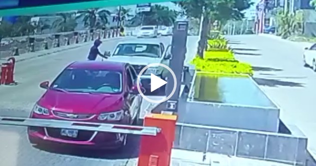 Balean a hombre en intento de robo en la entrada del Club Campestre