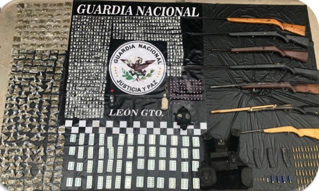 Operativo Guanajuato Seguro saca de circulación más de 40 armas de fuego y 24 mil dosis de droga