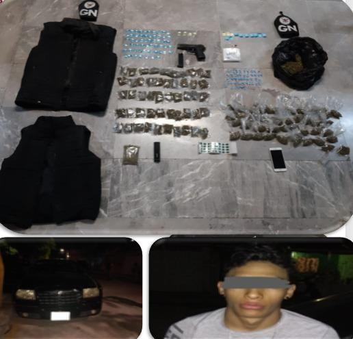 Sacan de circulación 32 mil dosis de droga, armas y explosivos