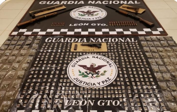 Asegura Guanajuato Seguro más 16 mil dosis de droga y 50 armas