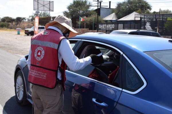 Refuerzan filtros sanitarios en los accesos de San Miguel de Allende