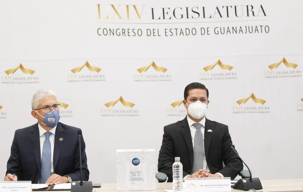 Entrega Ejecutivo estatal Paquete Fiscal 2021 al Congreso de Guanajuato