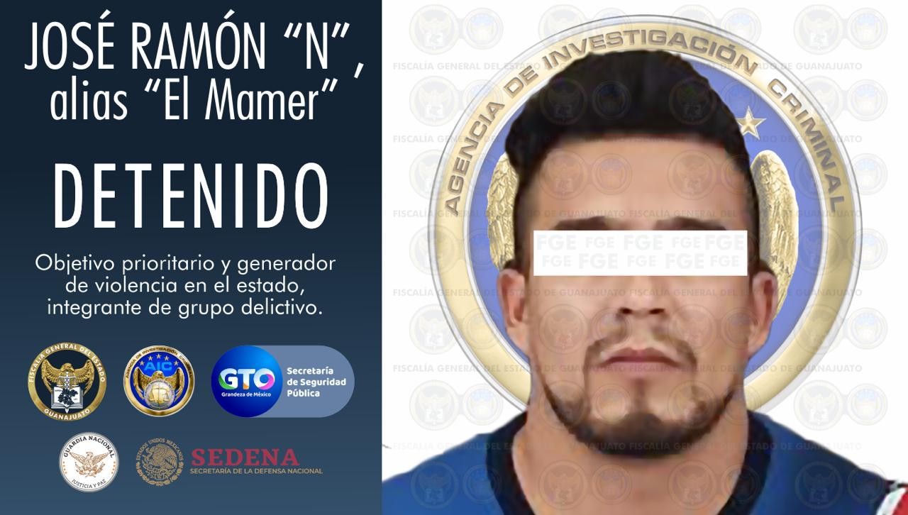 Capturan a 'El Mamer', miembro de grupo delictivo