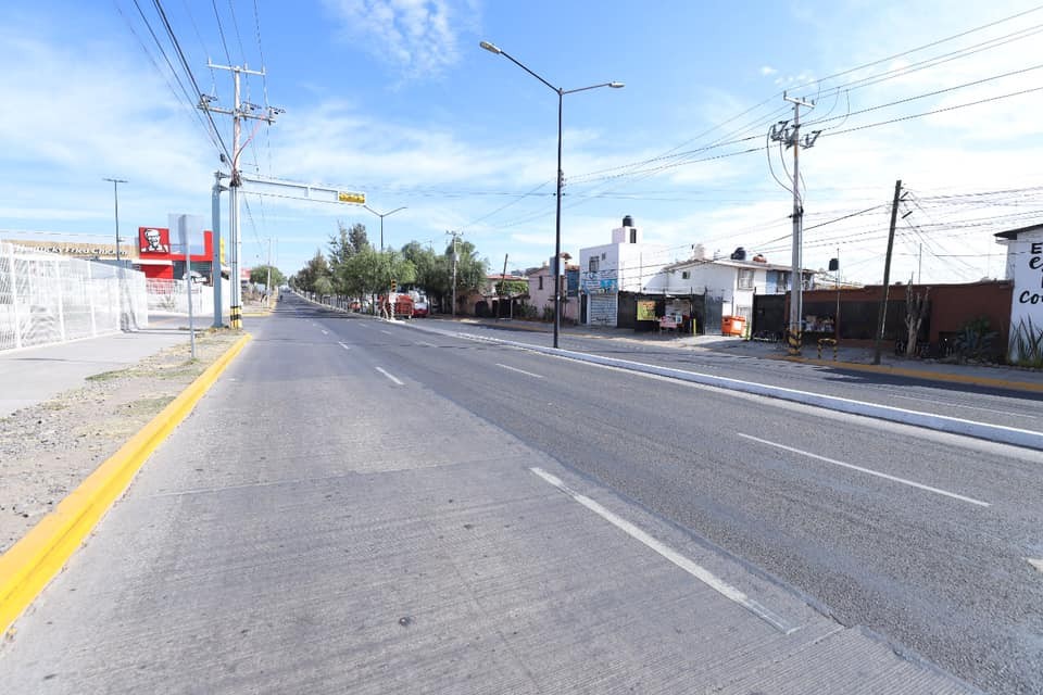 Rehabilitan tramo de bulevar Las Torres