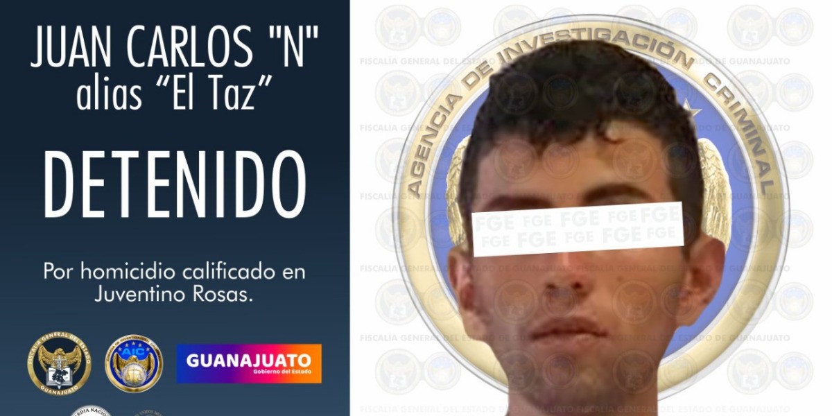 Capturan a 'El Taz', inculpado del homicidio de diputado guanajuatense