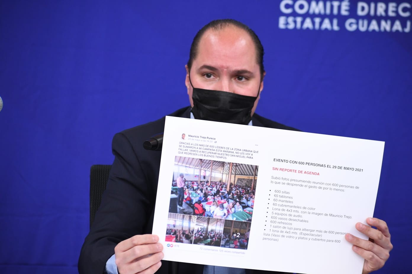 PAN denunciará ante la FGR presunto uso de dinero de origen ilícito en campaña de Trejo Pureco