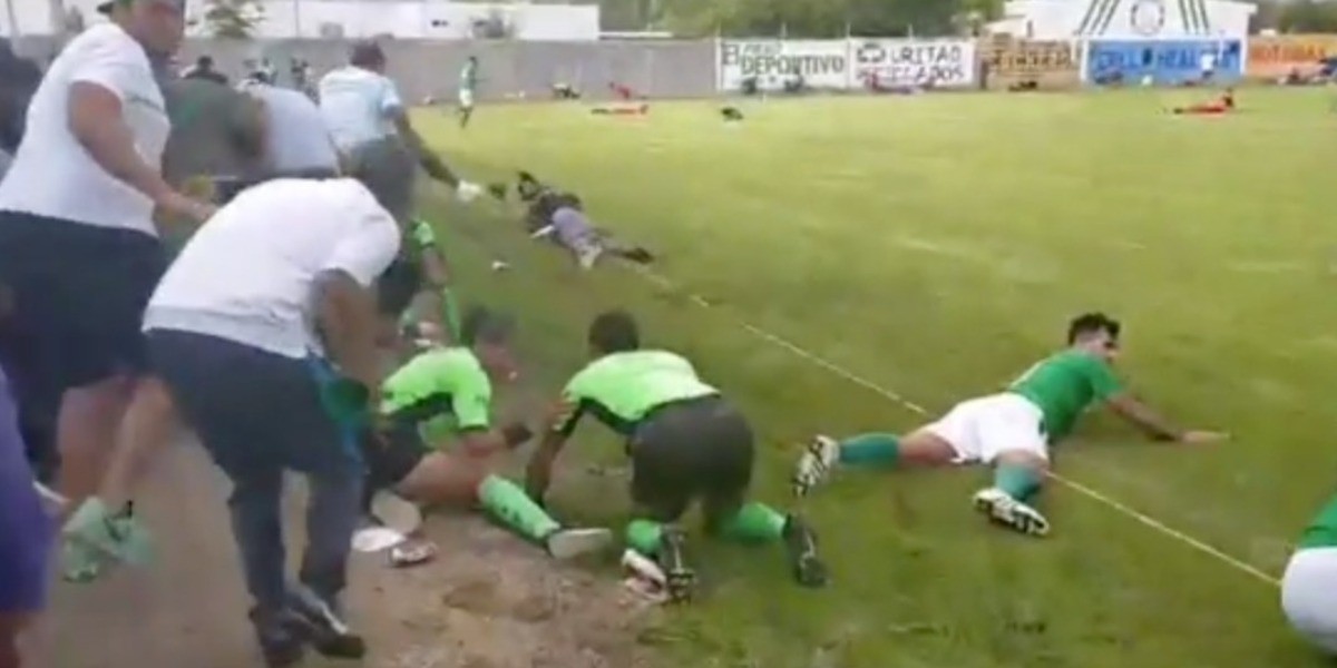 Causa pánico balacera en campos de futbol
