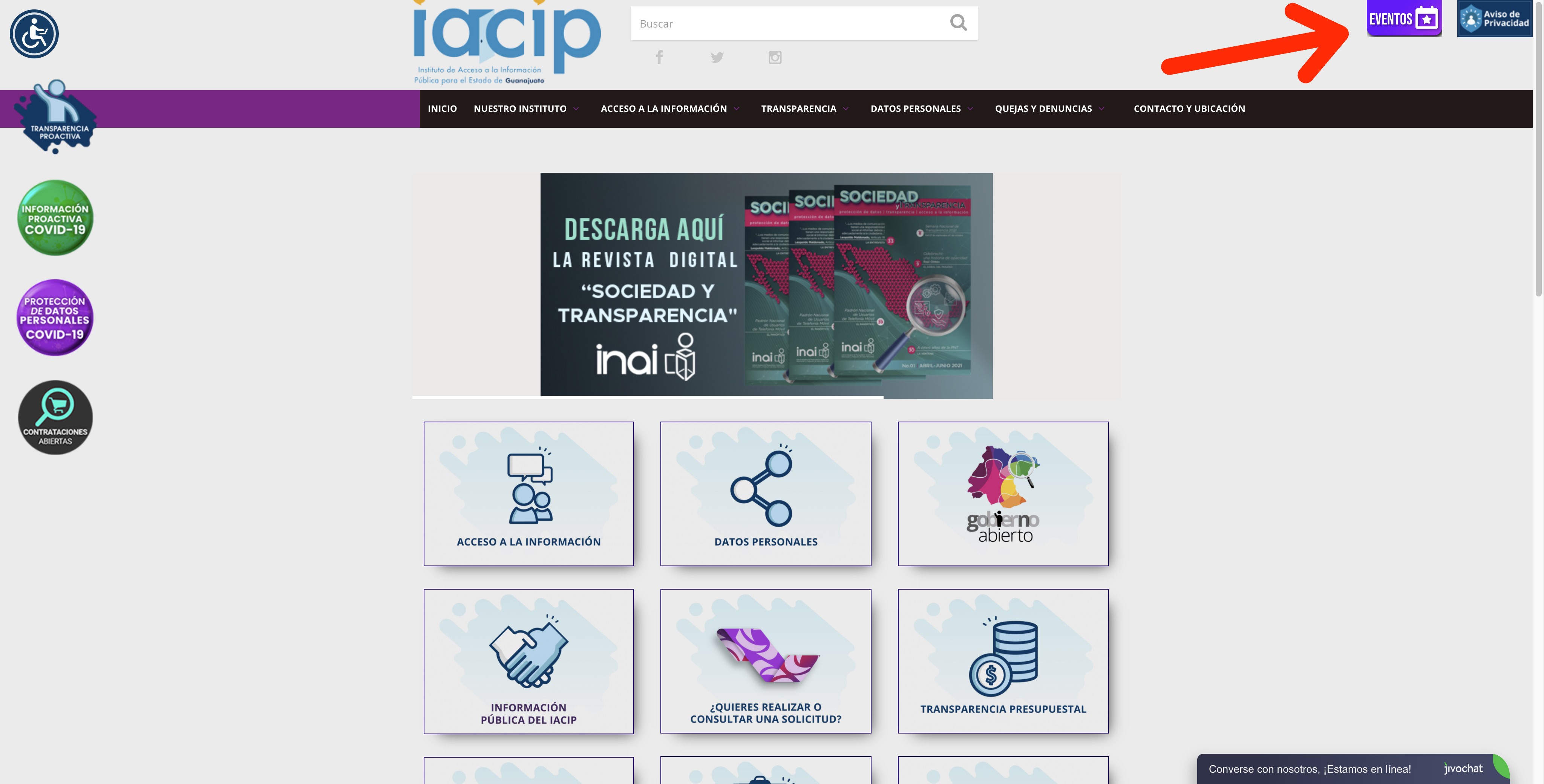 Habilita IACIP portal digital de eventos  
