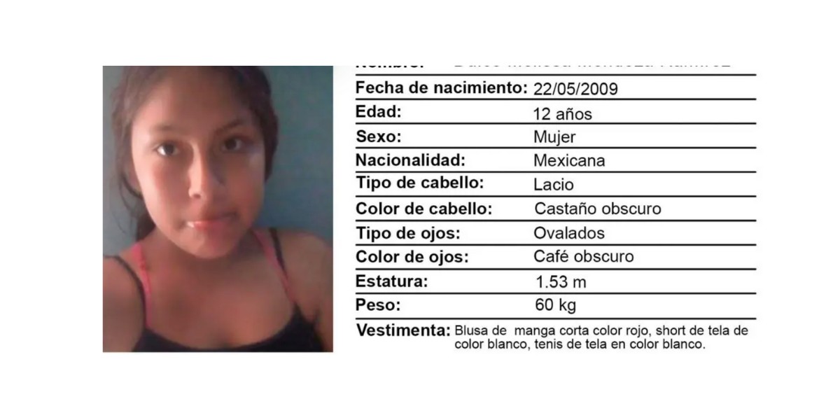 Ya encontraron a Dulce Melissa, regresará con su familia