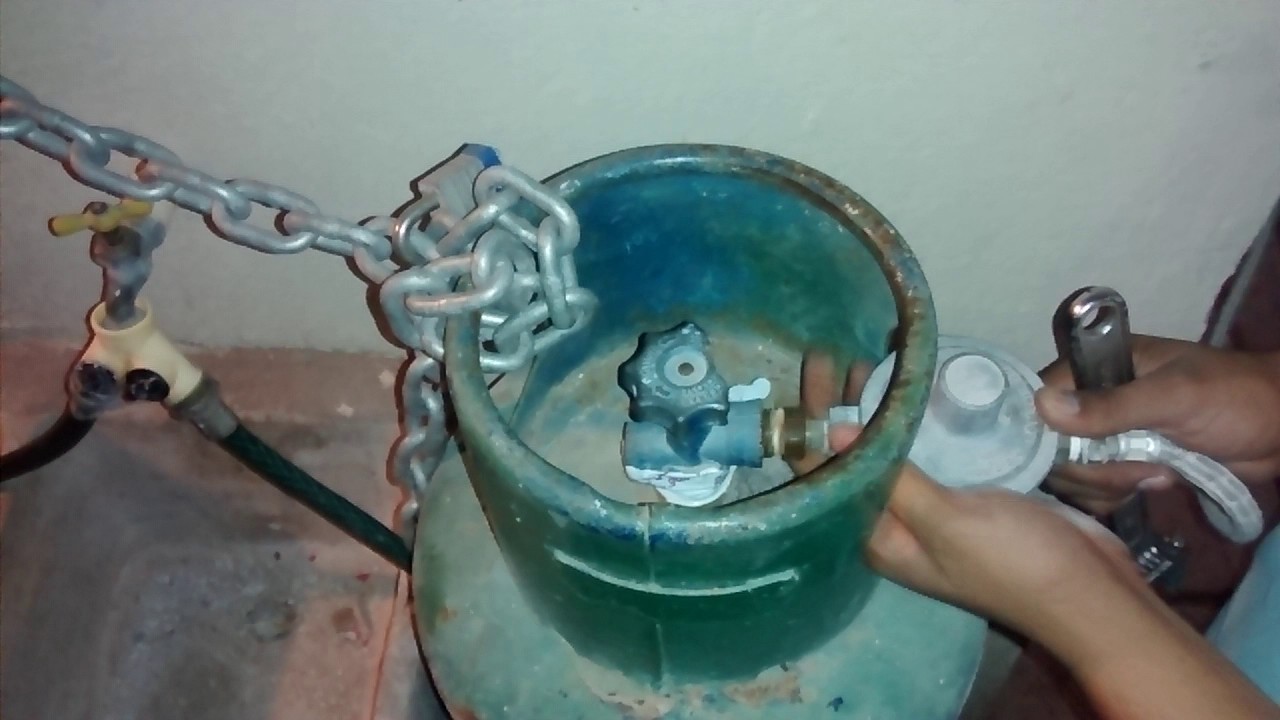 Alarma fuga de tanque de gas afuera de primaria
