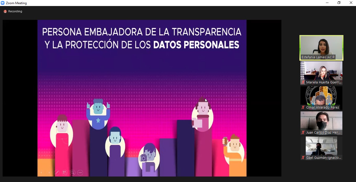 Reconocen a ‘Personas Embajadoras de la Transparencia y Protección de Datos Personales’