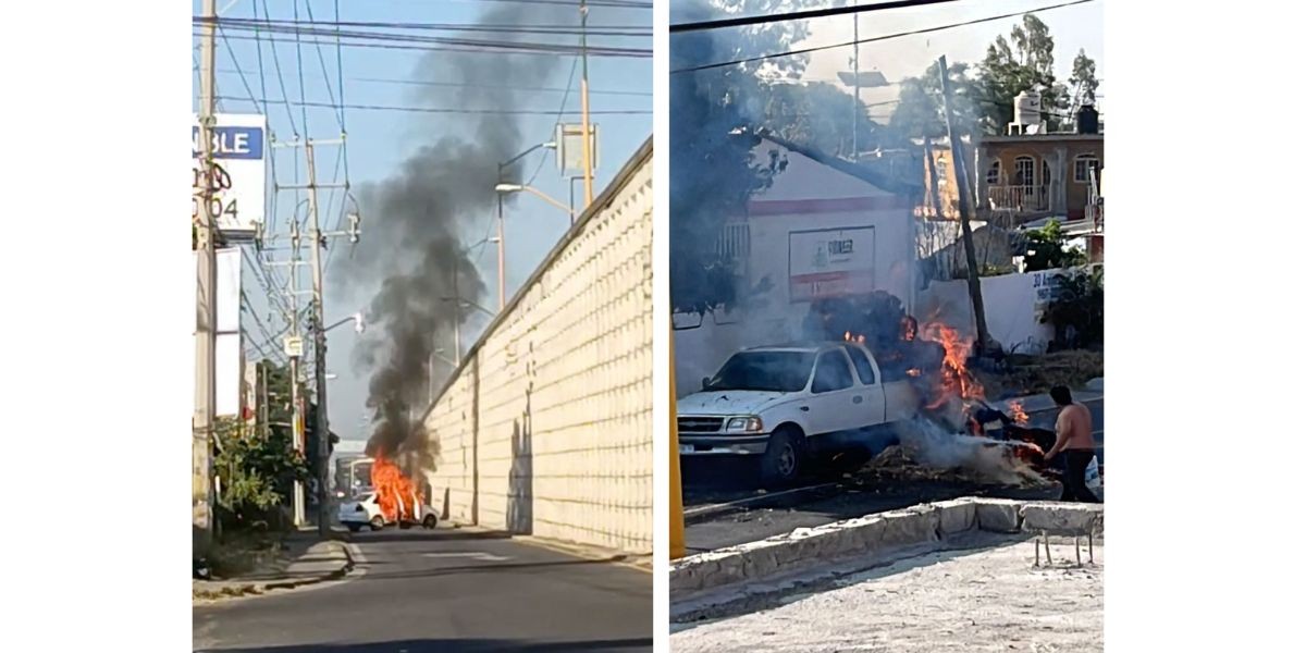 Incendian vehículos en Celaya