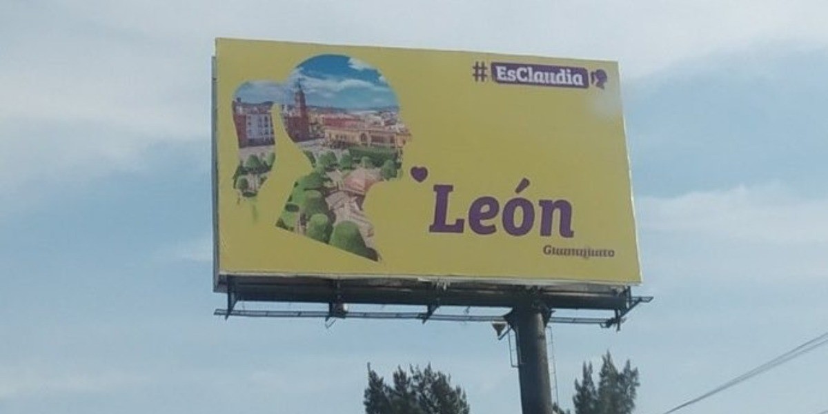 Anuncios y pinta de bardas #EsClaudia es descarada: Trejo