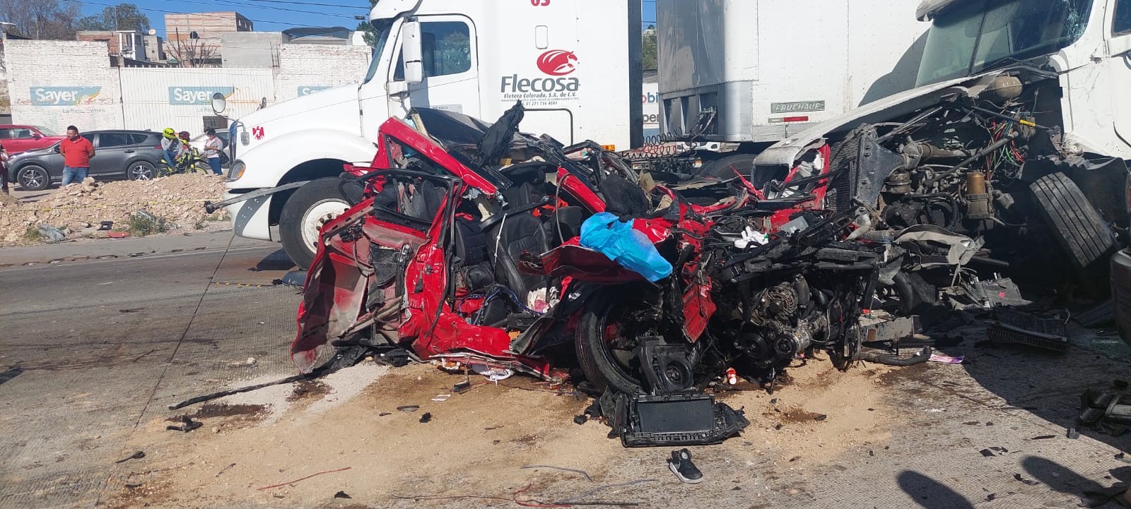 Fallece bebé en accidente en la México-Querétaro
