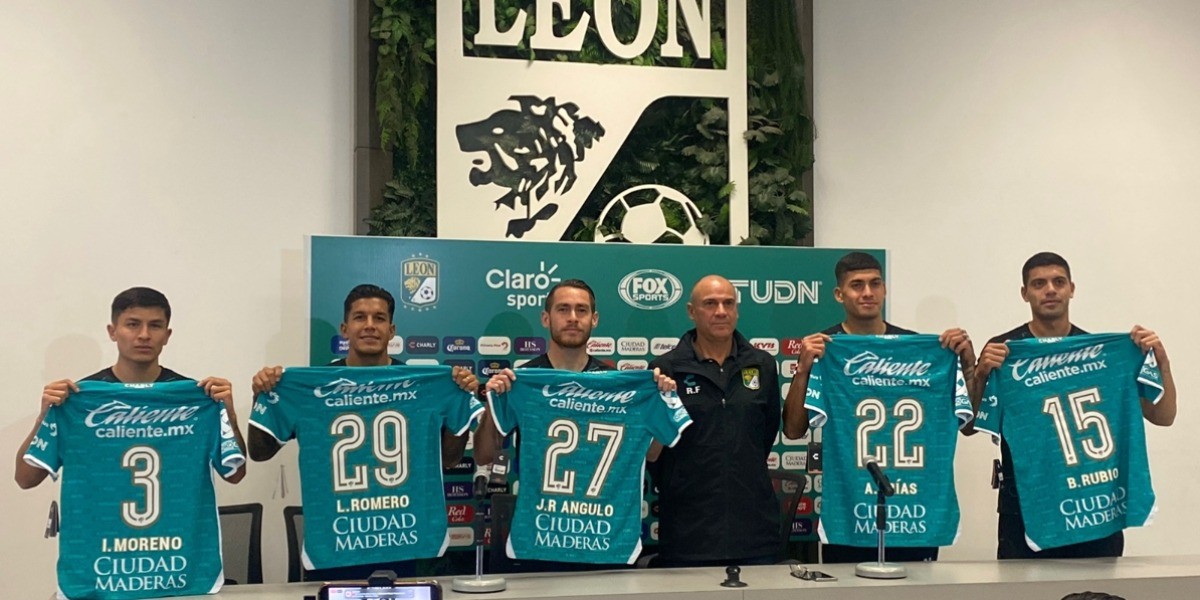 Presenta Club León a sus cinco refuerzos