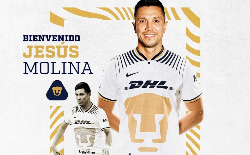 Jesús Molina es nuevo jugador de Pumas