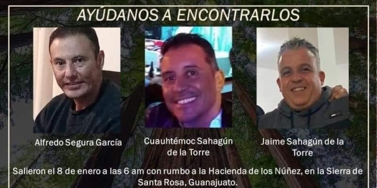 Buscan a tres senderistas en Sierra de Santa Rosa