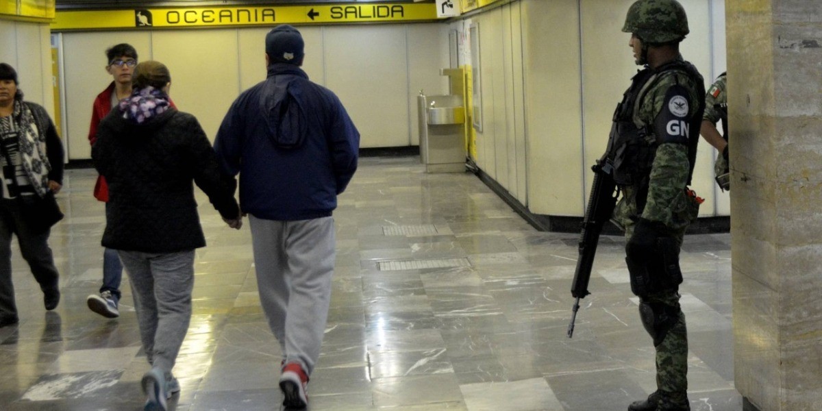 Despliegan 6 mil elementos de Guardia Nacional para vigilar el Metro de la CDMX
