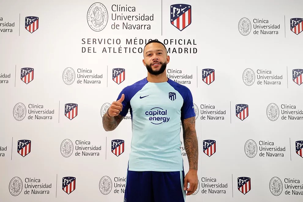 Memphis Depay, nuevo jugador del Atlético de Madrid