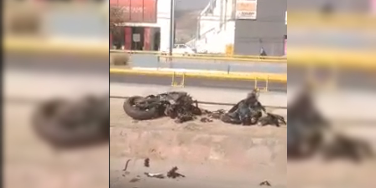Motociclista choca en Libramiento Morelos; iba a exceso de velocidad