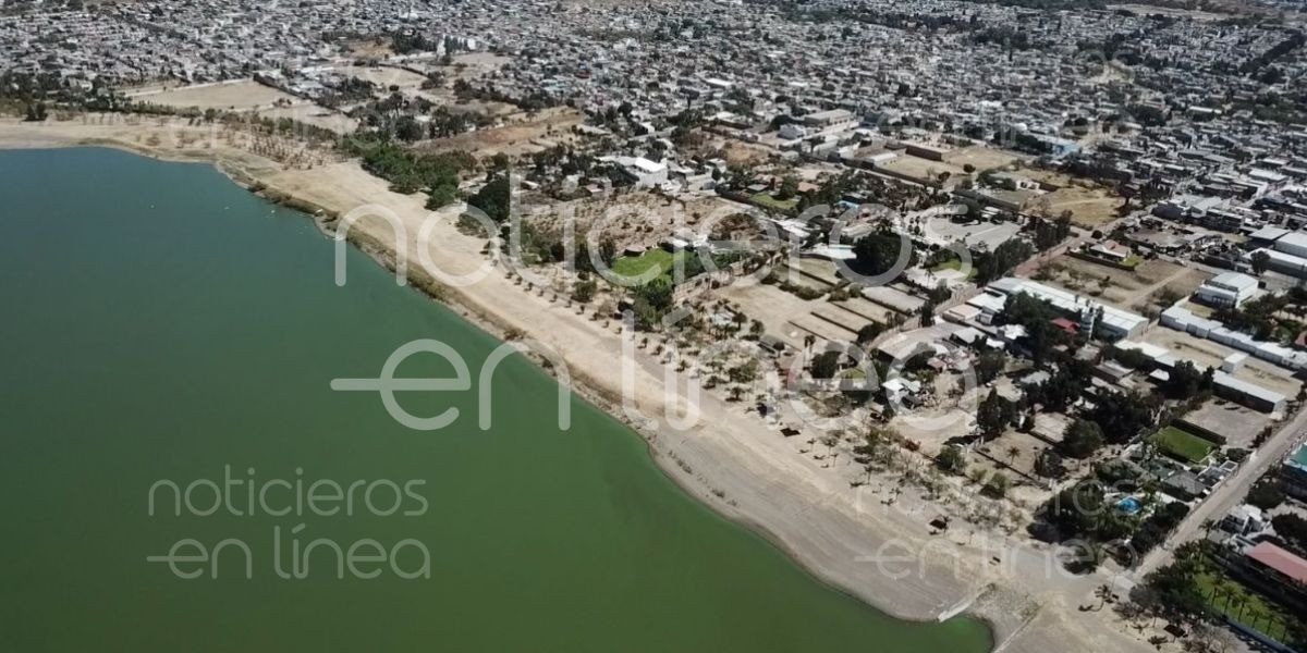 VIDEO: Así luce la sequía en la presa de El Palote desde un dron