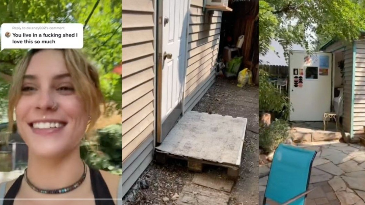 Joven se independiza y construye su hogar... ¡en el jardín de sus papás!
