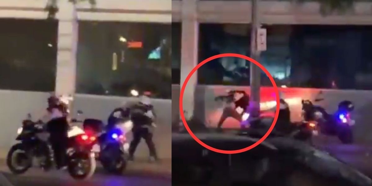 VIDEO: Policías de León agreden a aficionado tras el León-Chivas