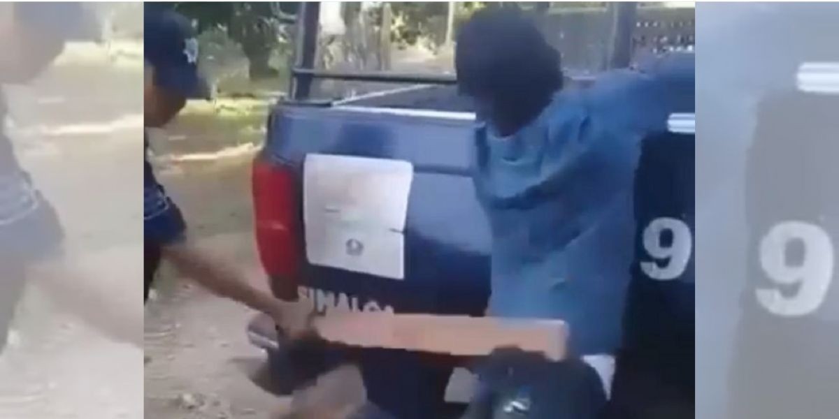 (VIDEO) Graban a policía de Sinaloa 'tableando' a joven