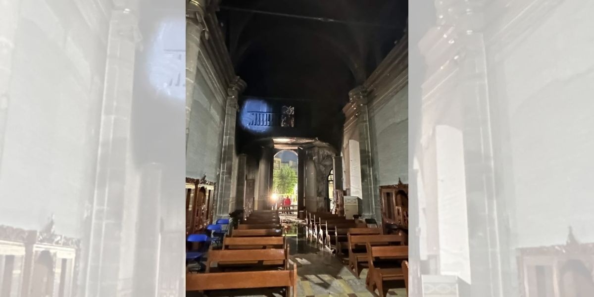 Incendian Templo de Santiaguito en Irapuato
