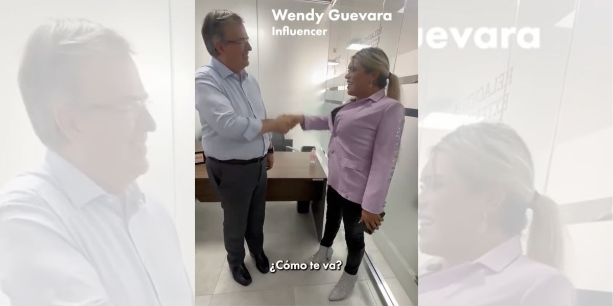 Se reúne Marcelo Ebrard con Wendy Guevara de 'Las Perdidas' en León