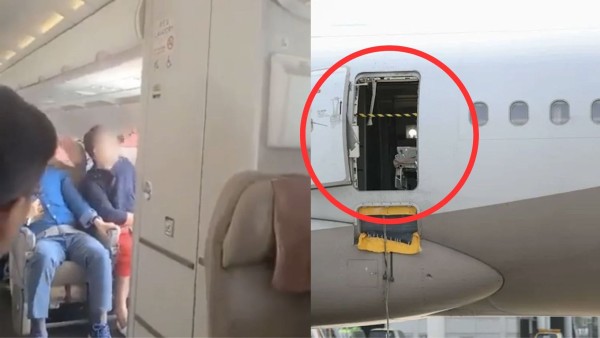 Pánico en el aire: Pasajero abre una puerta de avión durante vuelo