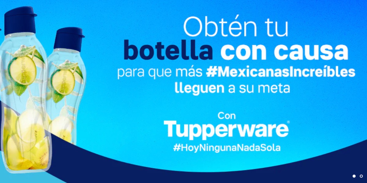 Tupperware lanza botellas para ayudar a las nadadoras mexicanas