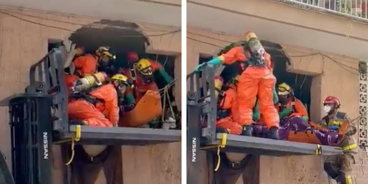 Hombre de 250 kilos queda atrapado bajo la basura de su departamento