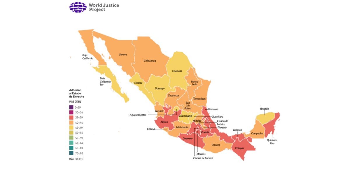 Pese a violencia, Guanajuato es segundo lugar en el Índice de Estado de Derecho 2023 