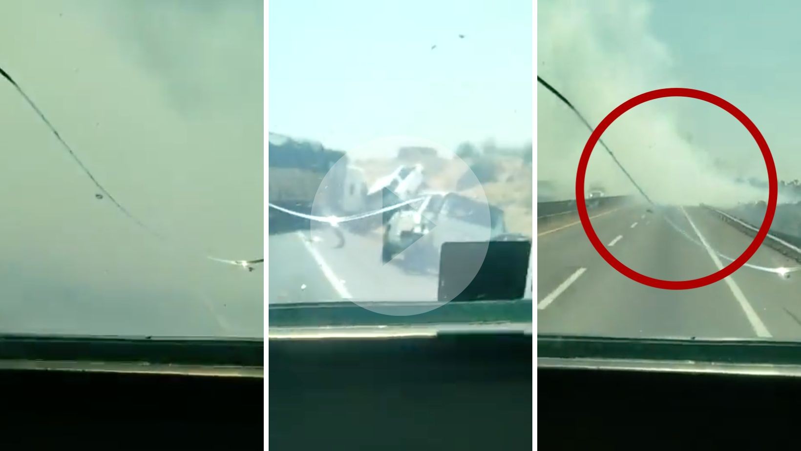 Filtran supuesto video del accidente en la autopista Zapotlanejo a Lagos de Moreno