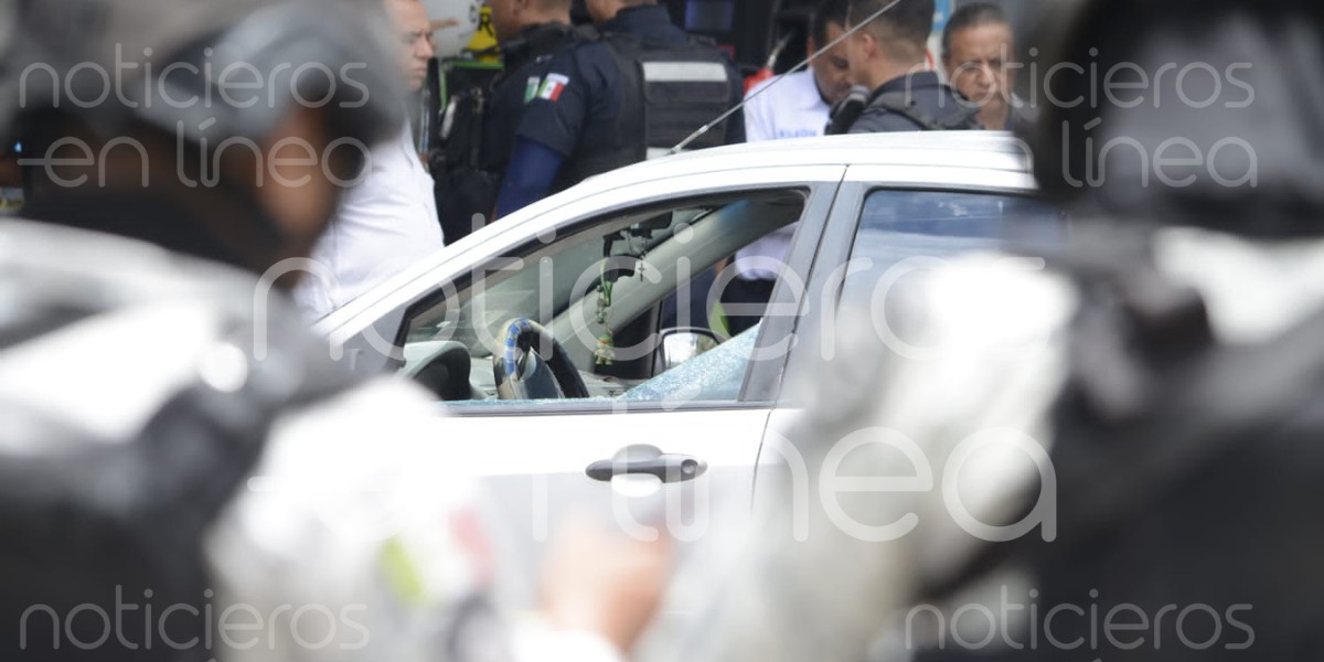 Asesinan a conductor cerca del Parque Hidalgo; su auto tenía placas de Tamaulipas