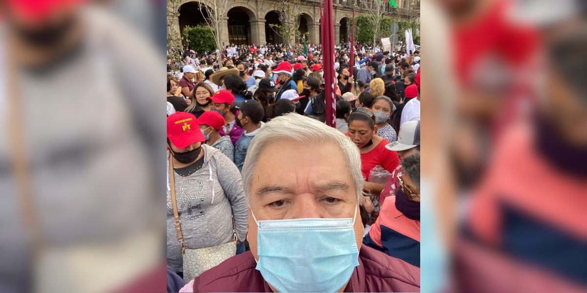 Asiste Ernesto Prieto a mitin de Andrés Manuel López Obrador