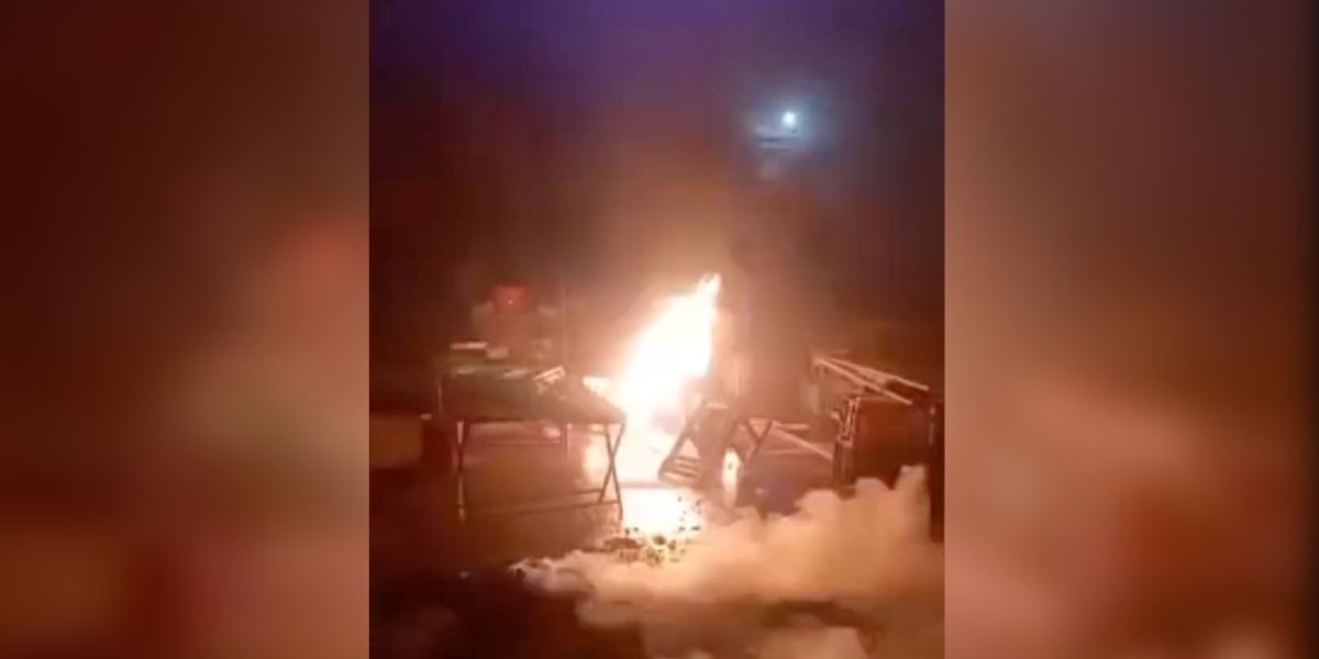 Queman a ocho personas en Central de Abasto de Toluca