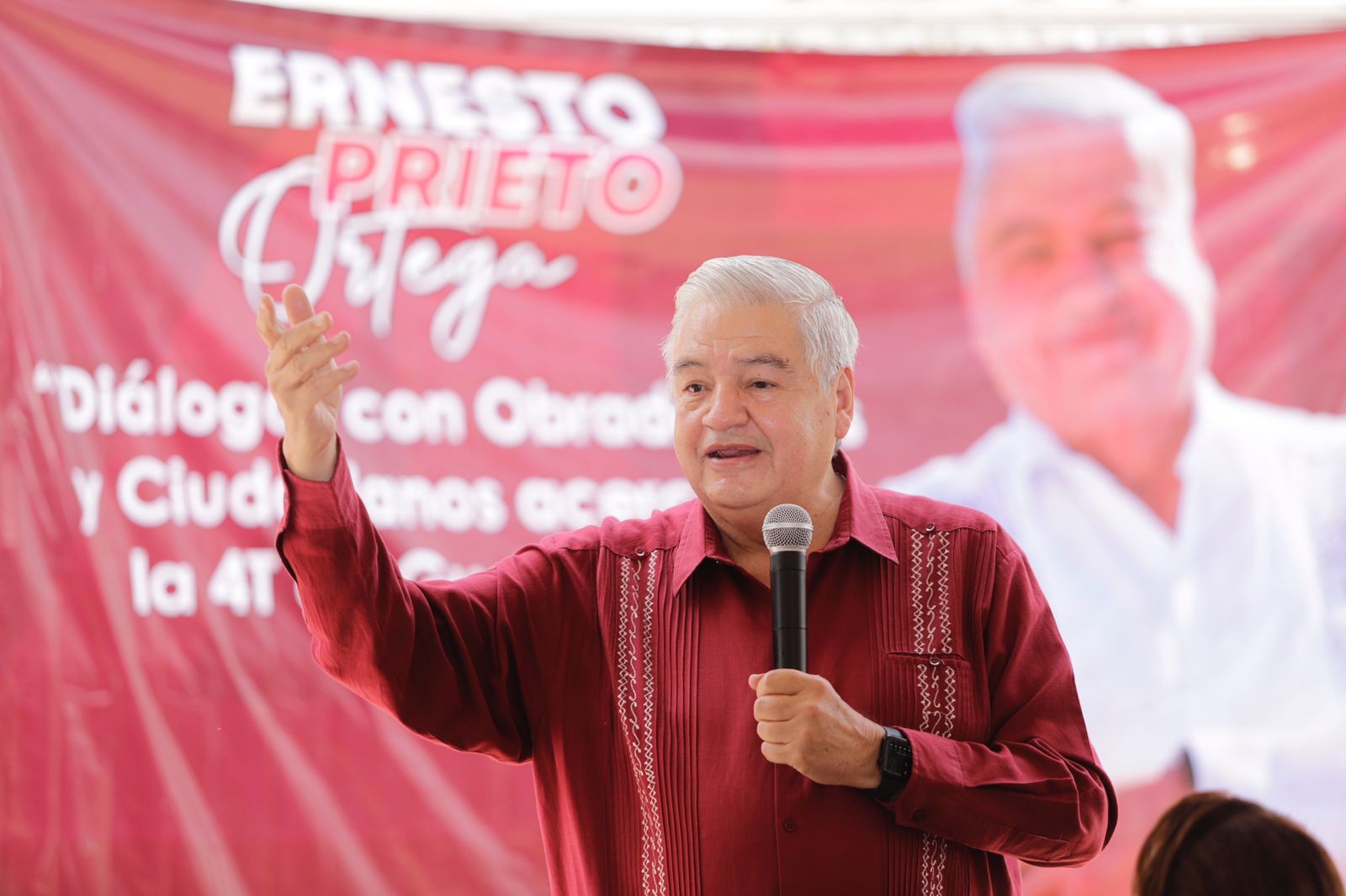 Siempre apoyaré a la Cuarta Transformación: Ernesto Prieto Ortega